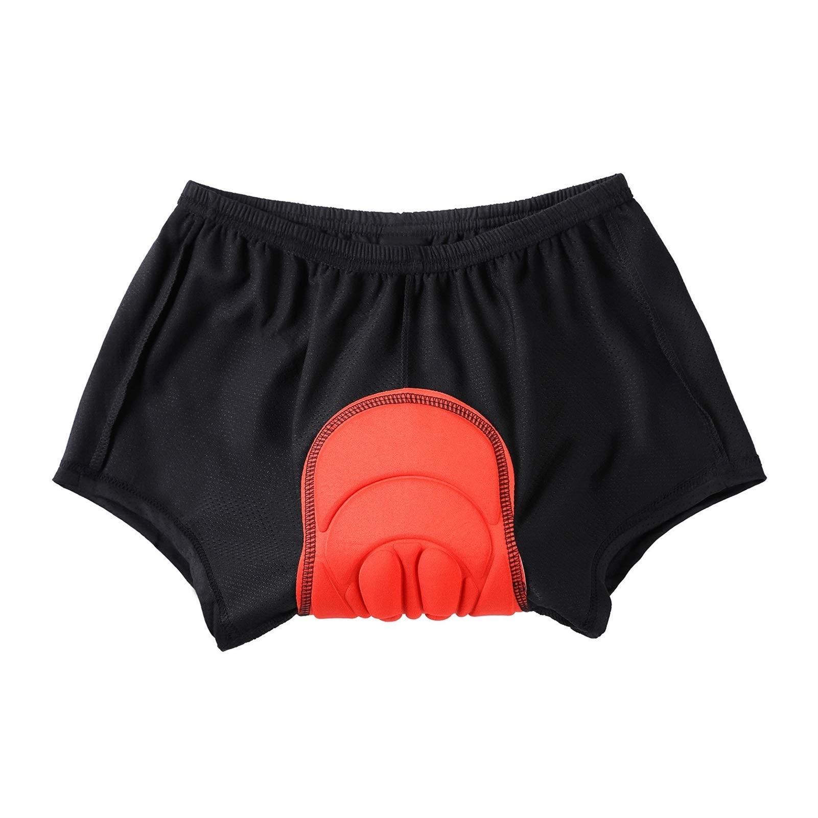 DINGGUANGHE-CUP Men's Thongs, Briefs Professional Sport Padded Mountain Bike Cycling Underwear 3D Padding Bicycle Shorts (Color : Orange, Size : X-Large)