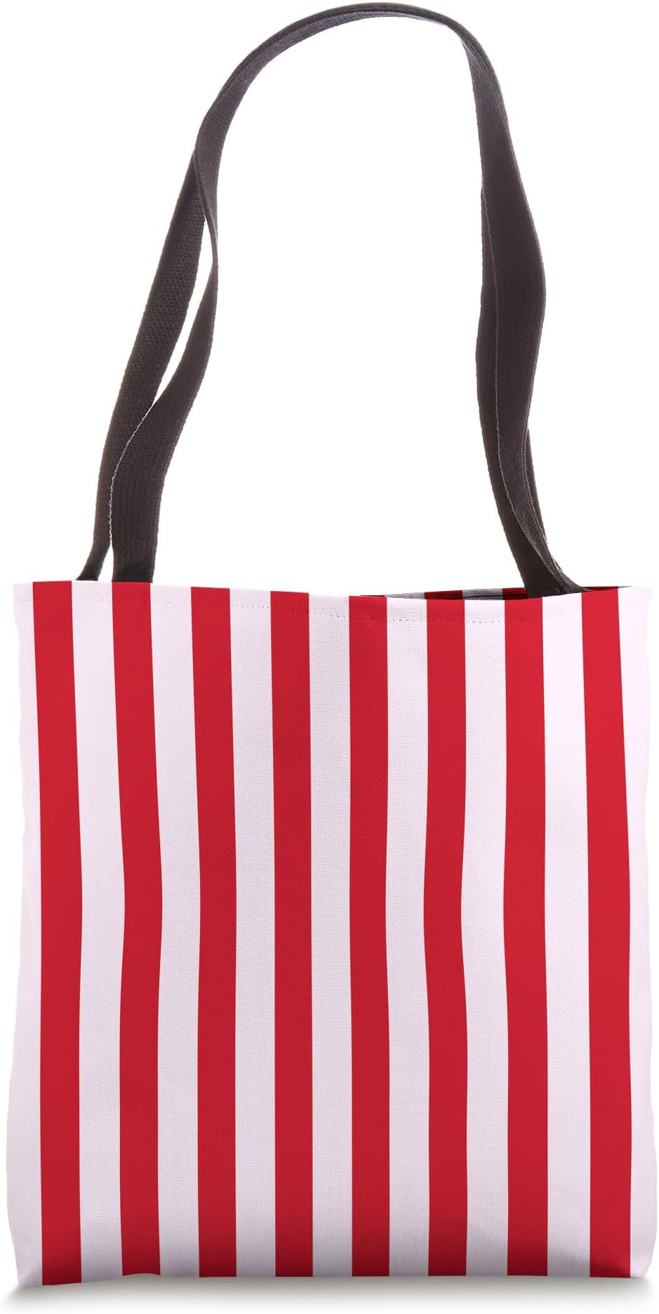 Red Light Pink Vertical Stripes Pattern Minimal Design Tote Bag