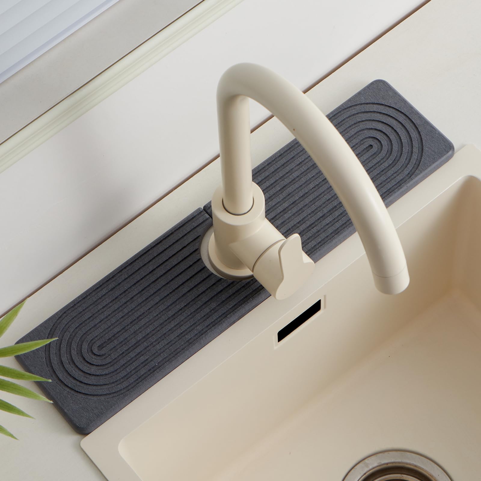 Stone Faucet Mat - Fast Drying Sink Protector -10 Stone Faucet Mat - Fast Drying Sink Protector -10