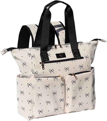 Miniatura 18 de ESVAN Bolsa de pañales Totepack Mochila 2 en 1 para mujer, multifuncional, de gran capacidad, con bolsillos aislados, viaje | Multifunctional,