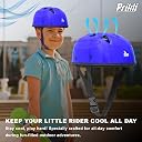 PRIKLI Kids Protective Gear Set with Helmet (Blue) – 4 in 1 Exclusive Skating Safety Kit with Knee Pads, Elbow Pads & Wrist Guards for Cycling, Skateboard & Scooter Riding for Boys Girls Age 5–12 gallery image