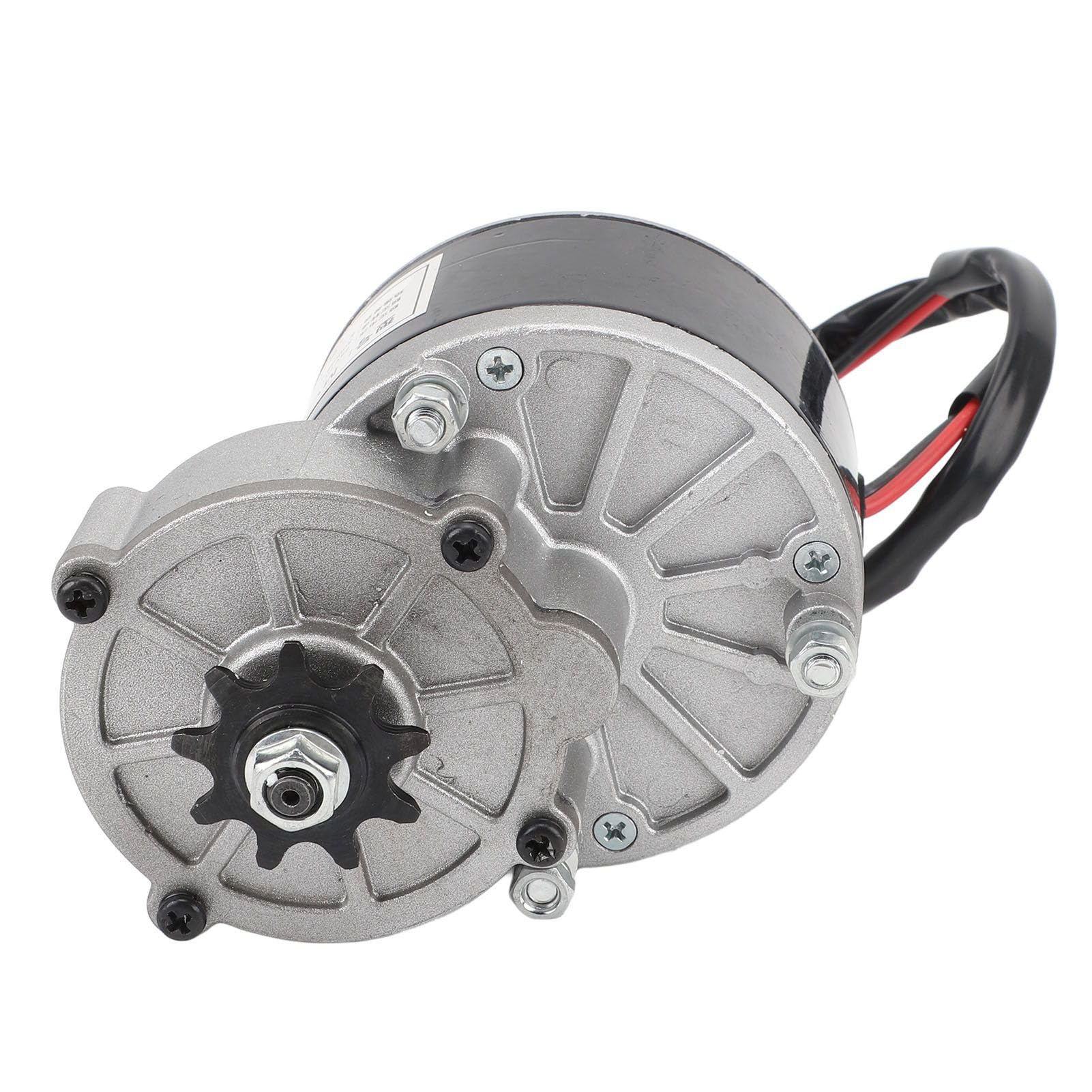 BuyWeek Motor Eléctrico de Reducción de Engranajes, Motor de Cepillo 24V 350W 3000 RPM Reductor de Motores para Scooter Eléctrico E Bike
