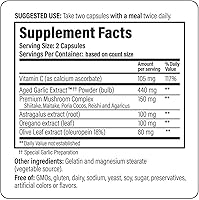 Vista 3 de Kyolic Fórmula 103 de extracto de ajo envejecido, apoyo inmunológico*, 100 cápsulas