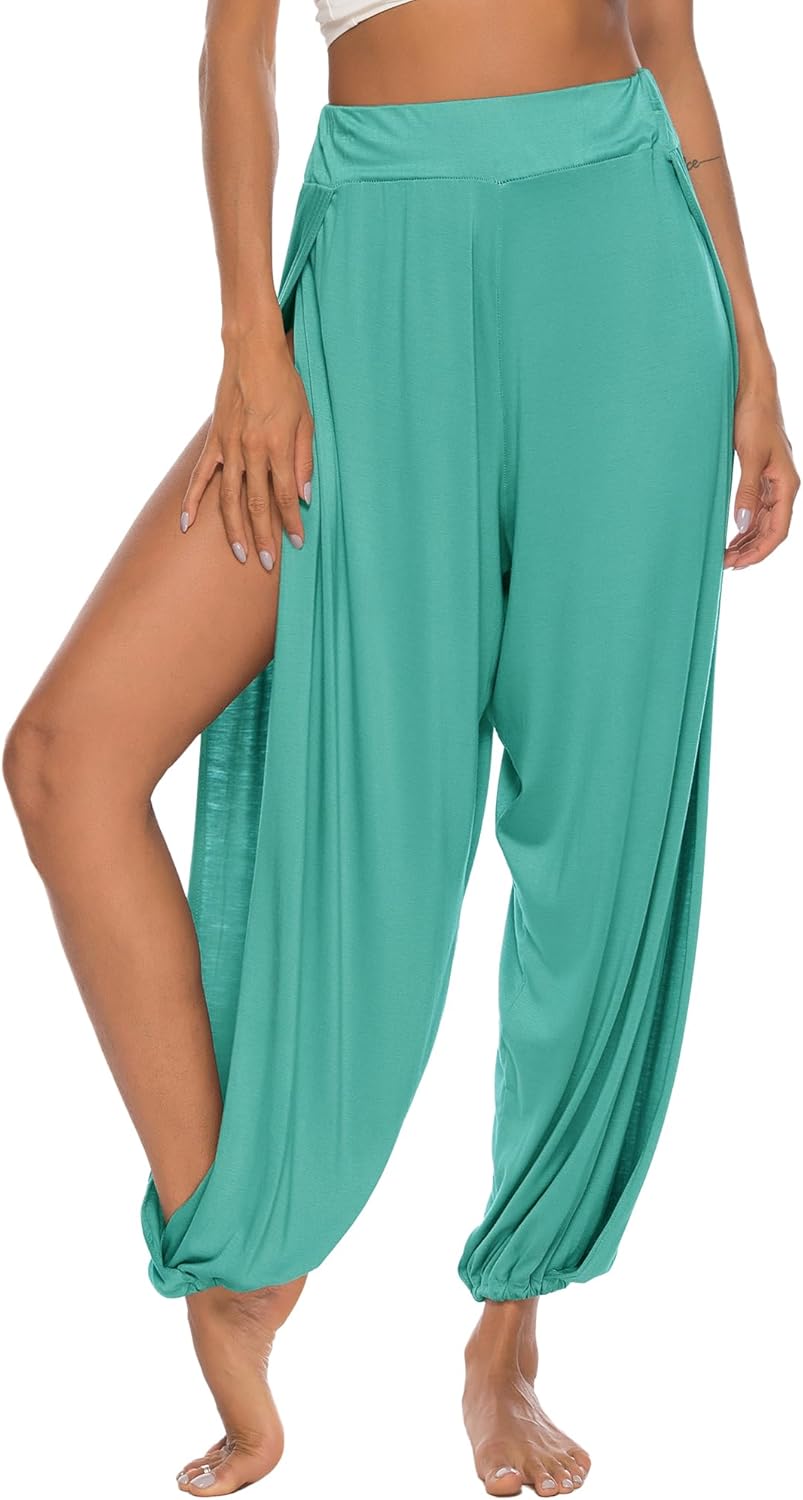 AvaCostume High Slit Harem Pants Women Hippie Harem Pants Trousers - Image 4