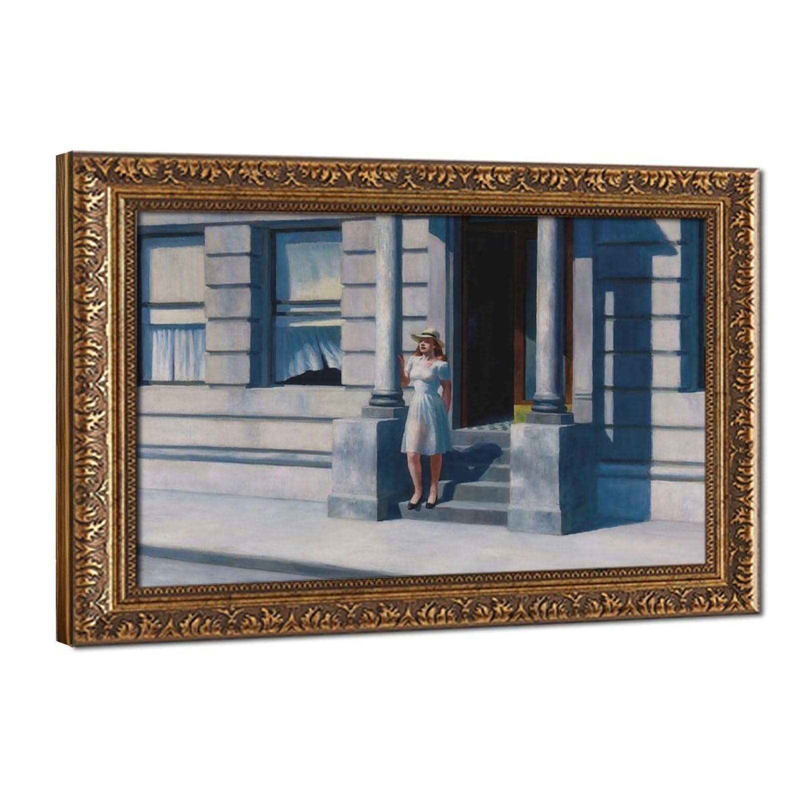 Impression sur toile Summertime de Hopper sous cadre premium - 8
