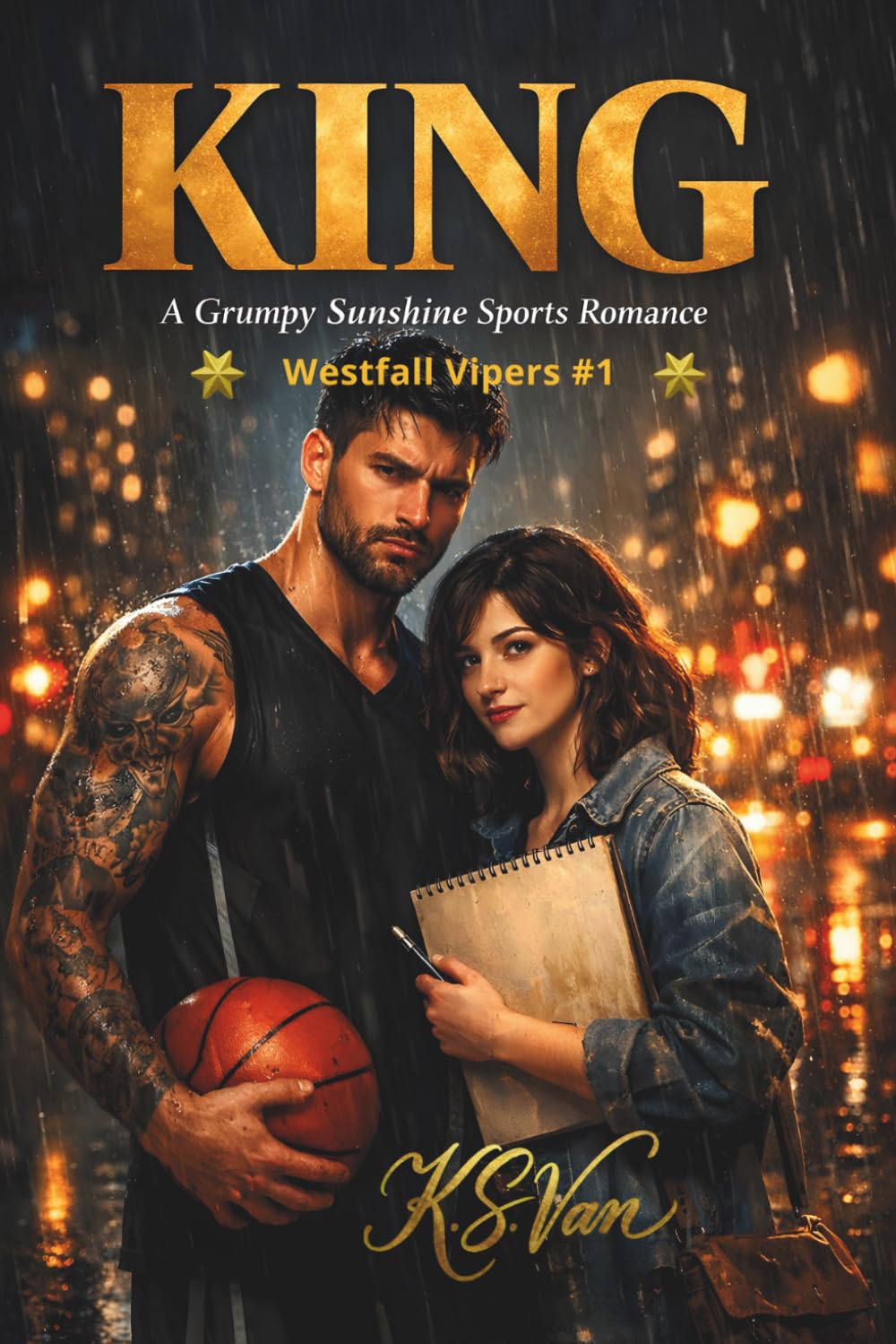 KING: A Grumpy Sunshine Sports Romance (Westfall Vipers)