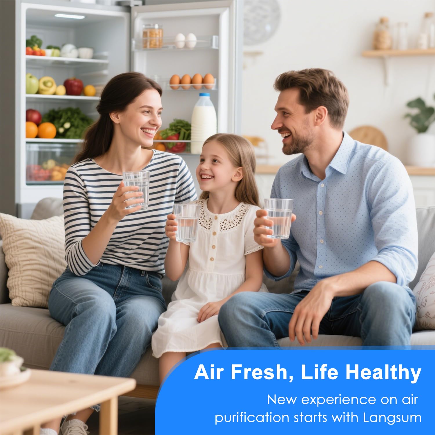 Refrigerator Air Filter Replacement - Langsum -7