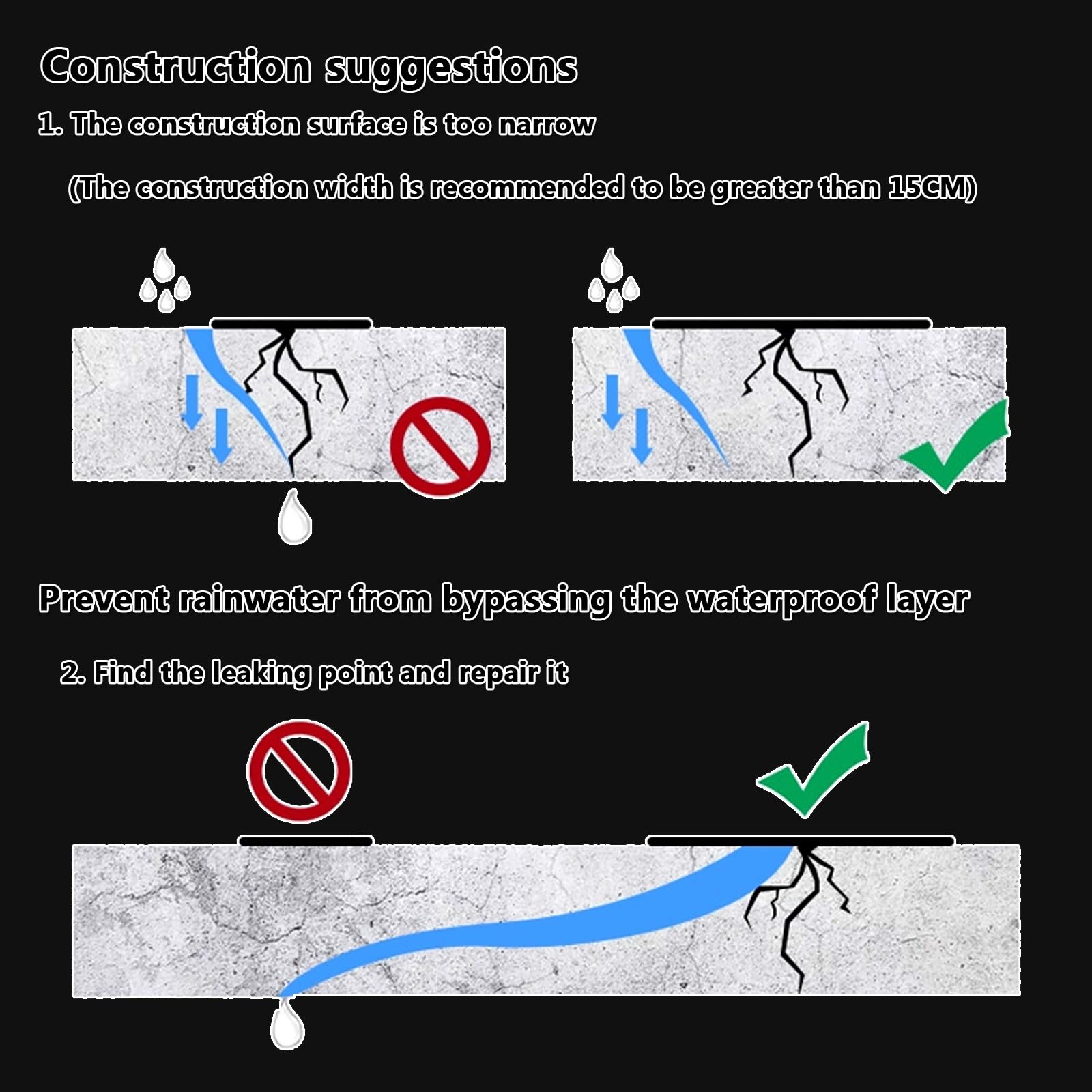 Relleno autoadhesivo de grietas de asfalto, cinta de aluminio para reparación de techos y caravanas, UV y resistente a la intemperie