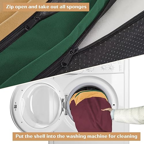 Miniatura 242 de Comfort Expression - Cama ortopédica para perros extragrandes, 53 x 42 pulgadas, cama impermeable y de apoyo de espuma con cojines removibles, con