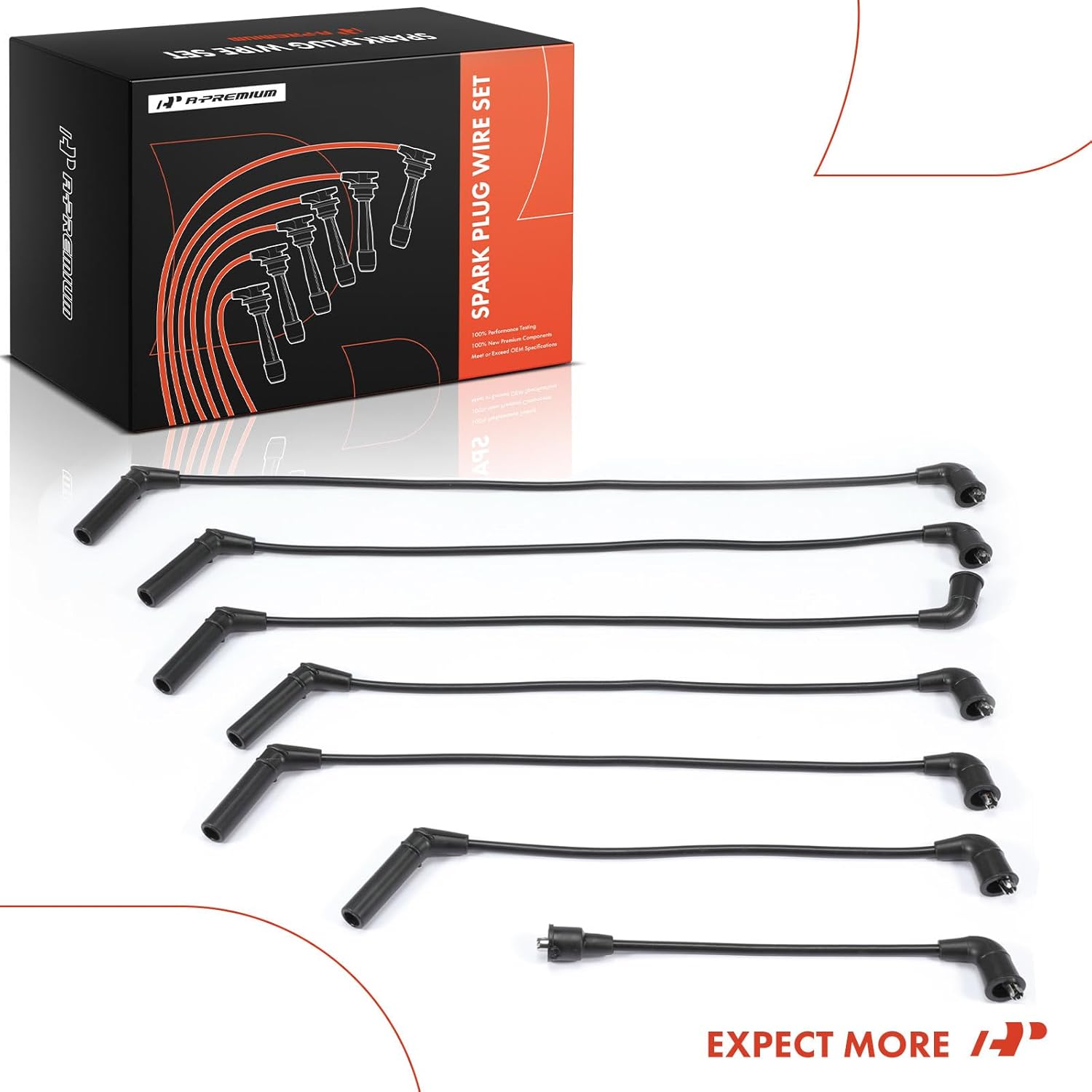 A-Premium 7MM Spark Plug Wire Compatible with Mitsubishi 3000GT 1997 1998 1999 3.0L