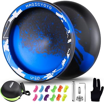 YOSTAR Yoyo V10 Finger Spin Yo Yo, 2 in 1 Responsive & Unresponsive Yoyo