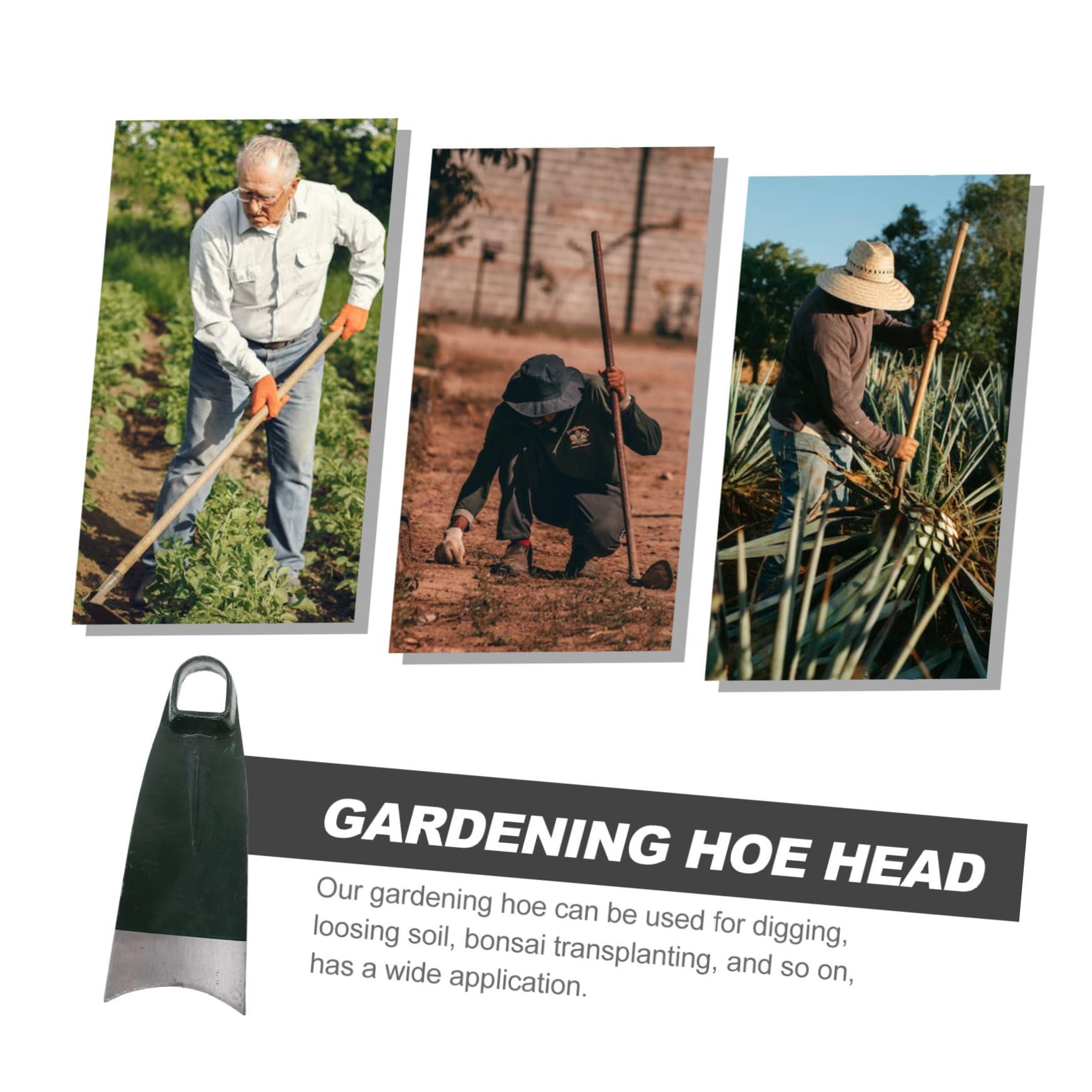 Toyvian Testa di Attrezzo da Giardino in Acciaio Inox per Scavare | Verde, per Trapianto Bonsai, Ampia Applicazione, Uso Manuale, Risparmio Energia