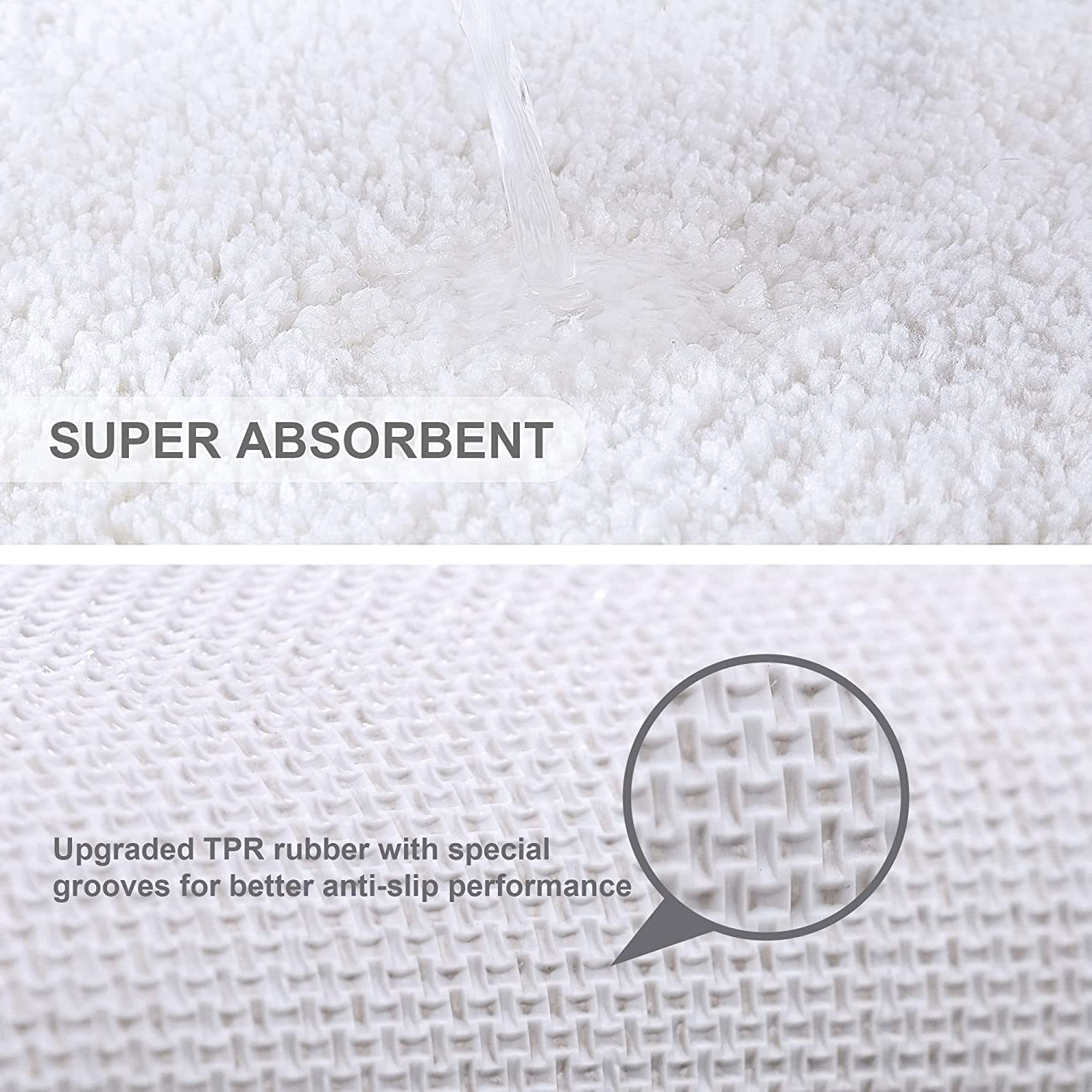 Tappetino Da Bagno Extra Lungo 50x178cm - Morbido E Antiscivolo | In Microfibra Assorbente Beige - Foto 12