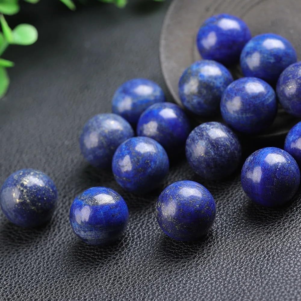 AUOQKQUT Decorative Ornaments Lapis Lazuli Crystal Ball Polished Stone Series Home Decoration