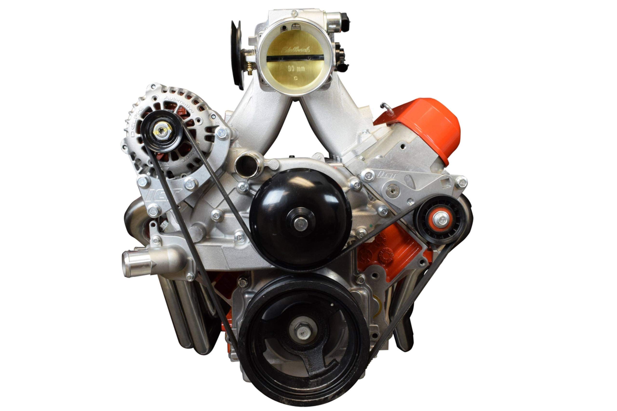 ICT Billet 5.3L 6.0L LS Truck Alternator Relocation Bracket LSX LS3 (uses LS1 or LS3 water pump) 551587-3