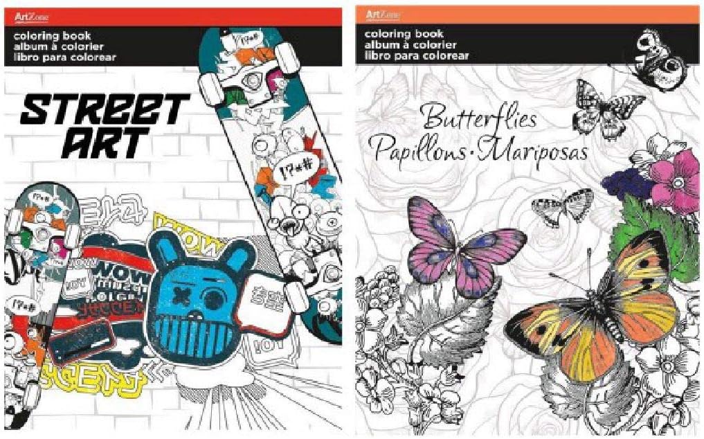 Malbuch für Erwachsene – inklusive Schmetterlings-Malbuch und