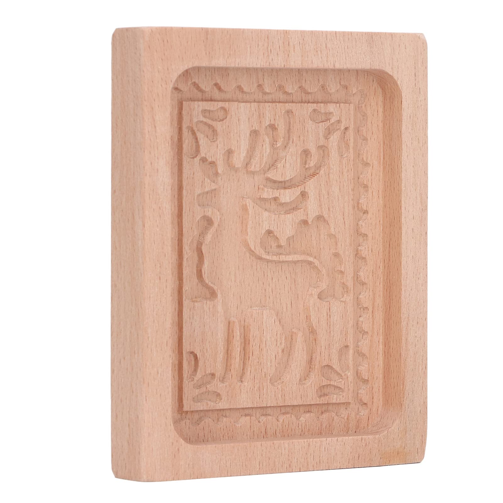 Keksausstecher, Keksformen aus Holz, Kekse, Keksform, geschnitzte, Ausstecher for Küche, Lebkuchen, Pressstempel, Prägeform, Elchform