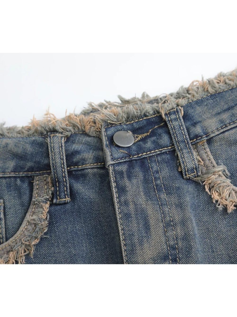 Falda Corta De Mujer - Faldas con Borlas para Estilo De Mujeres, Ropa De Calle, Faldas Vaqueras De Moda, Faldas Elegantes Falsas De Dos Piezas, Faldas Harajuku Elegantes