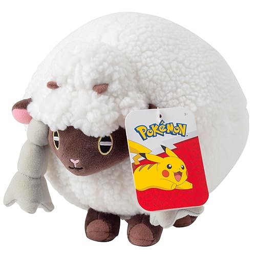 Pokémon 8" Wooloo Plush - Sword and Shield - Officially Licensed - Authentic Soft Stuffed Animal Toy Figure - Easter Basket Stuffer Gift for Kids, Boys, Girls - 2+