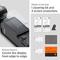 Vista 7 de Spigen Protector de pantalla de vidrio templado [GlasTR Slim] diseñado para DJI Osmo Pocket 3 [2 unidades] – Protector de pantalla táctil trasera