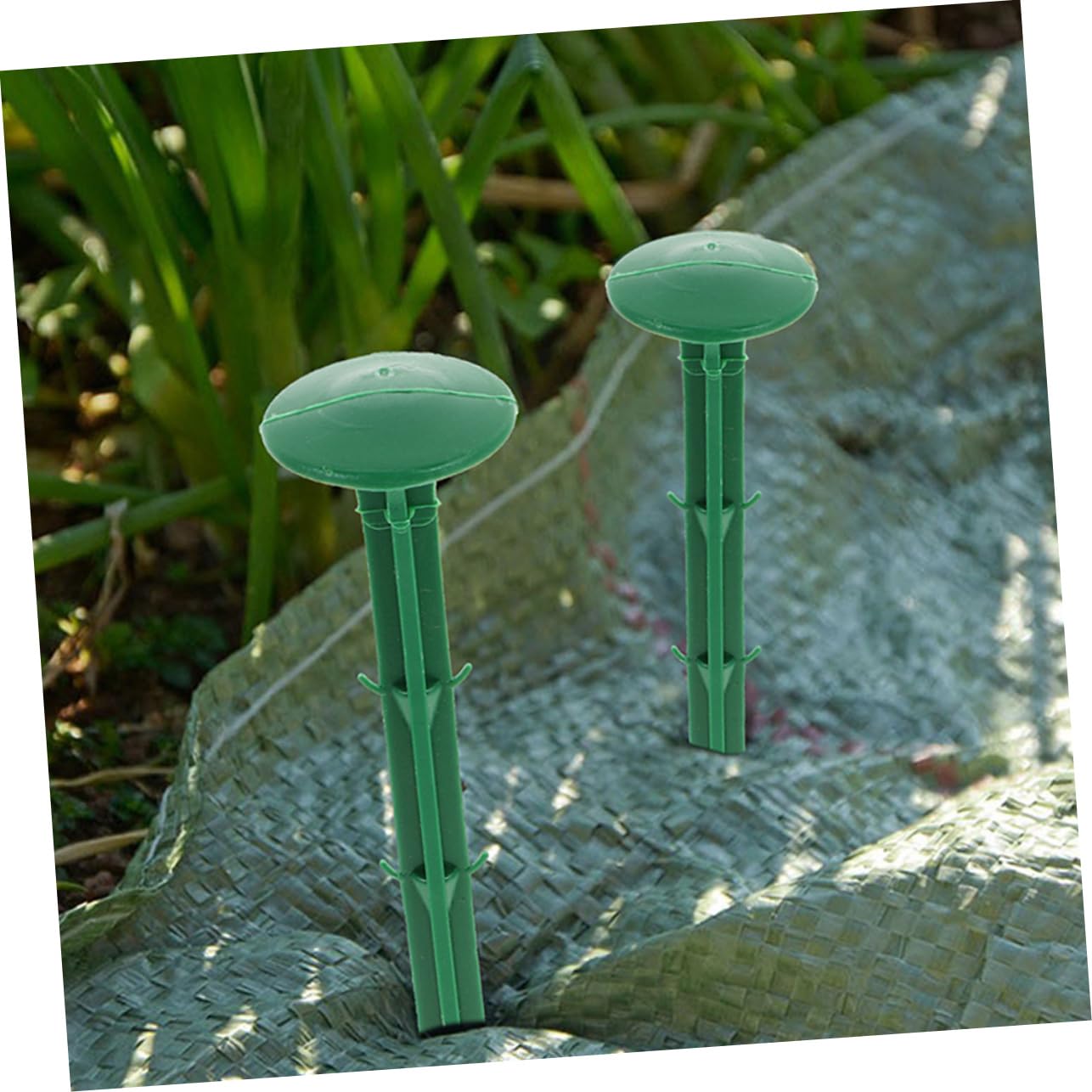 Piquets de Sol Verts en Plastique 150 Pièces pour Fixation Extérieure