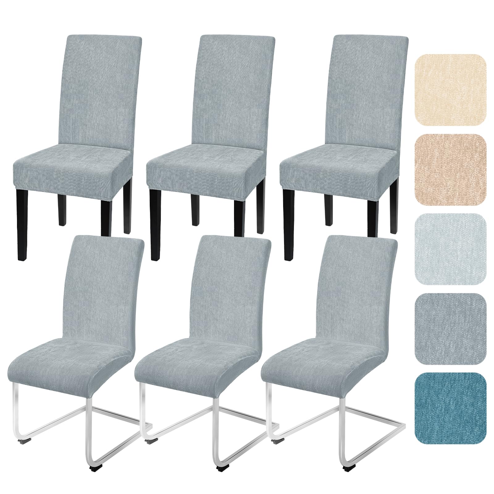 Housses de chaise lavables en chenille : la solution amovible contre les taches de cuisine