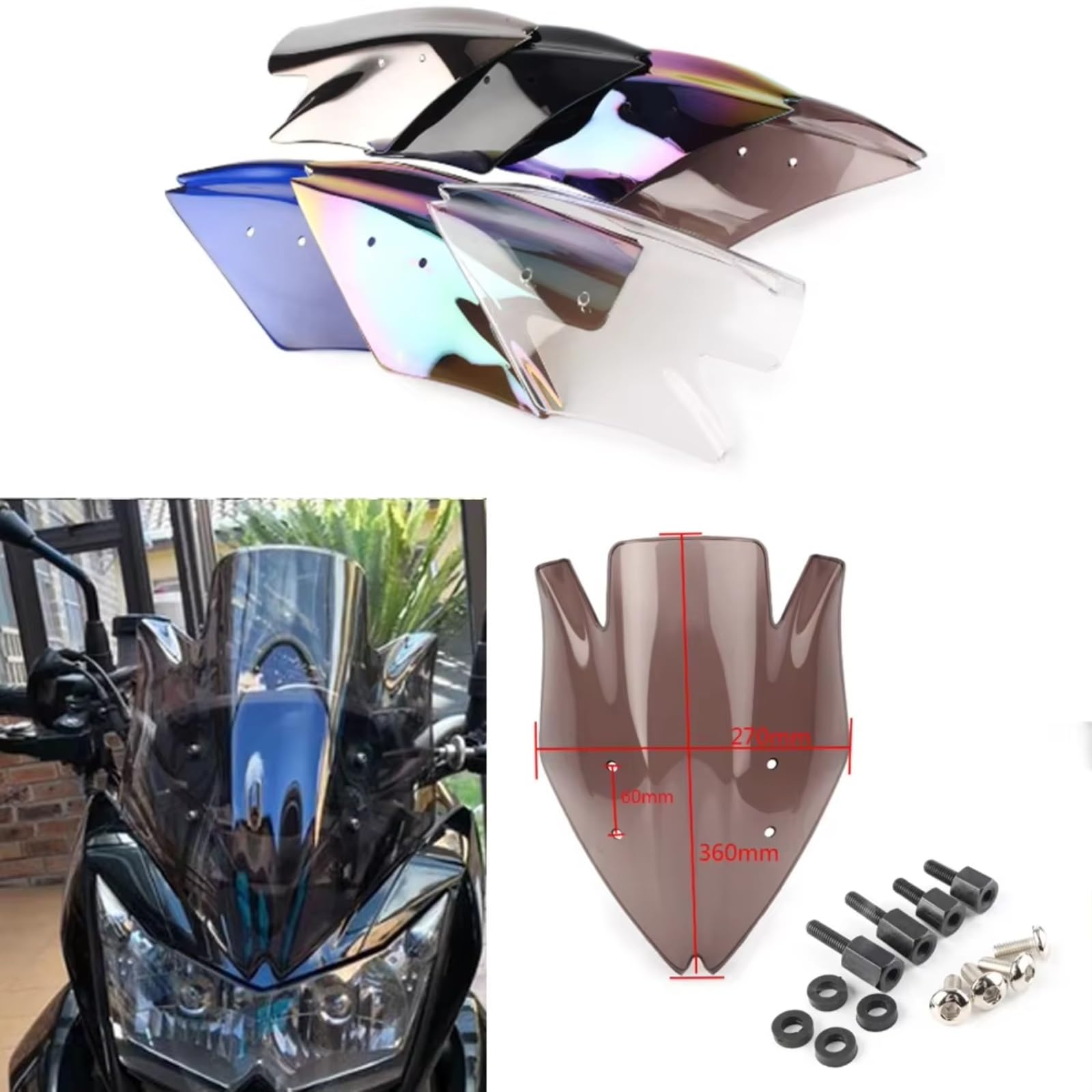 Amazon | オートバイ用デフレクター For Ninja For Z1000 2007 2008