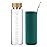 sunkey Glass Water Bottle 32 oz Wide Mouth with Sleeve Bamboo Lid Motivational Water Bottle With Time Marker Reusable Safe for Hot Cold Drinks Bpa Free (Green)