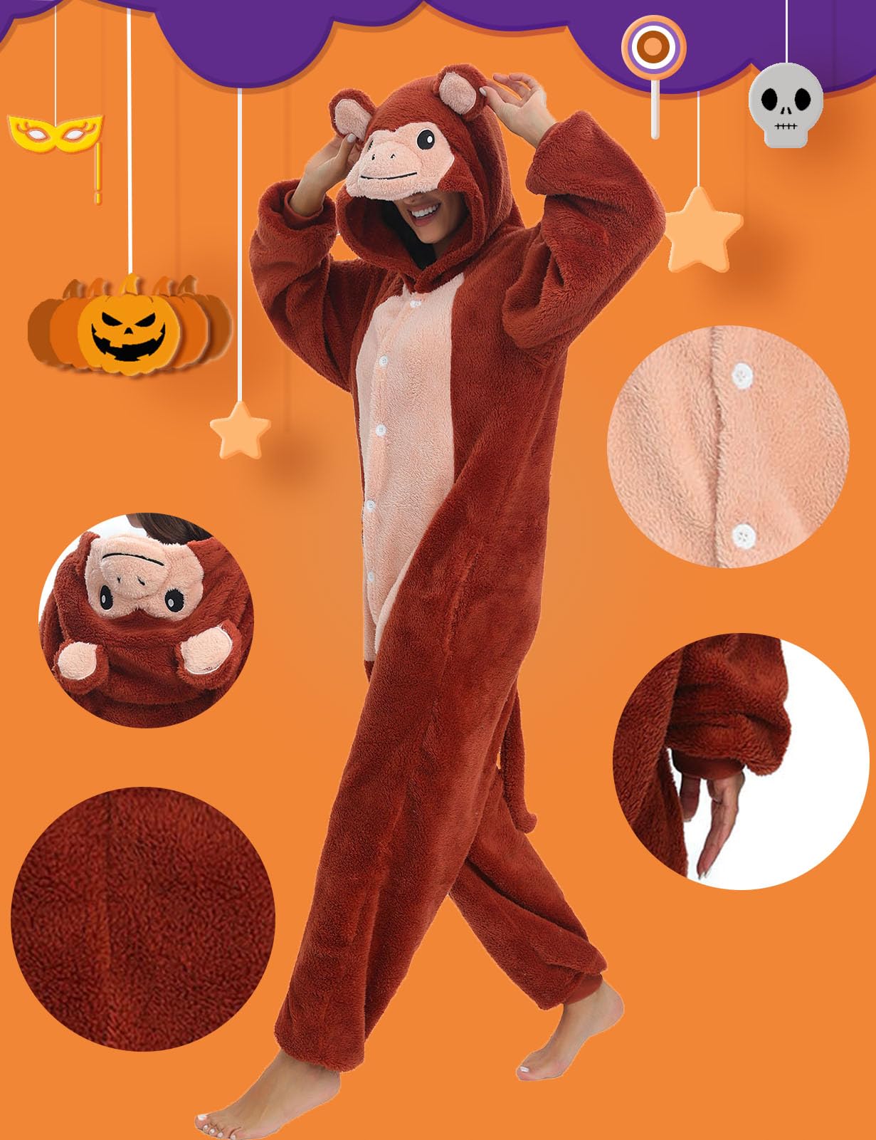 Xinlong Panda Pigiama Intero Inverno Animali Costume Cosplay Halloween Carnevale Donna Adulto Party Jumpsuit Pajama Camicie da Notte Monopezzo Unisex