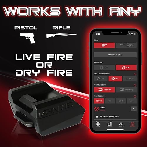 Miniatura 5 de Mantis X3 Shooting Performance System |Dry Fire Training System | Works with Any Pistol, Rifle, or Airsoft/CO2 | Score & Analyze Every Shot with