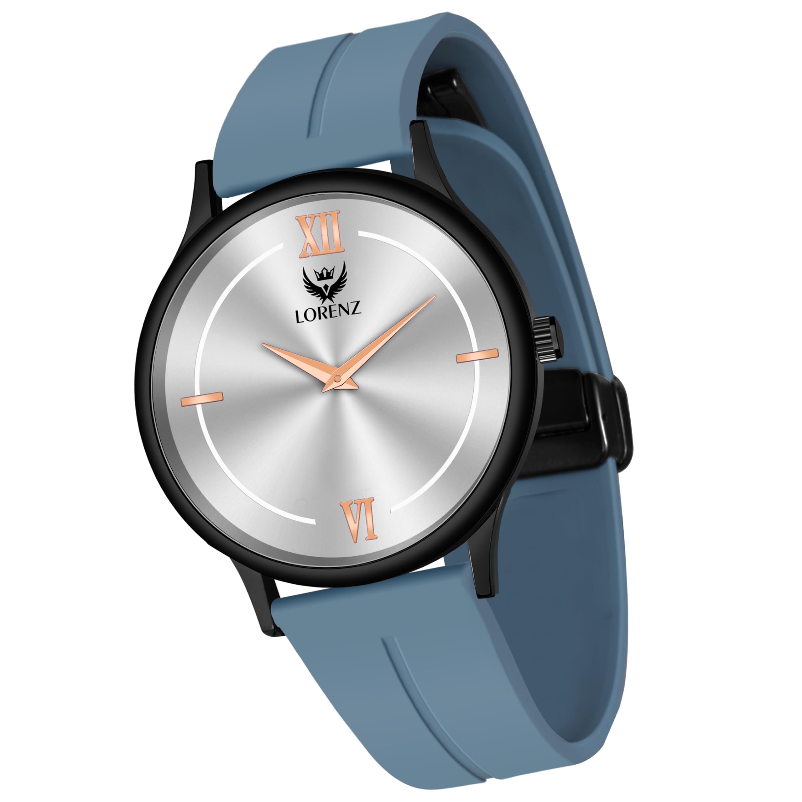 LORENZ Slim Case Analog Watch with Blue Magnetic Lock Strap|Watch for Men & Women| MK-4069R (B0CT3NSX37) Amazon Price History, Amazon Price Tracker