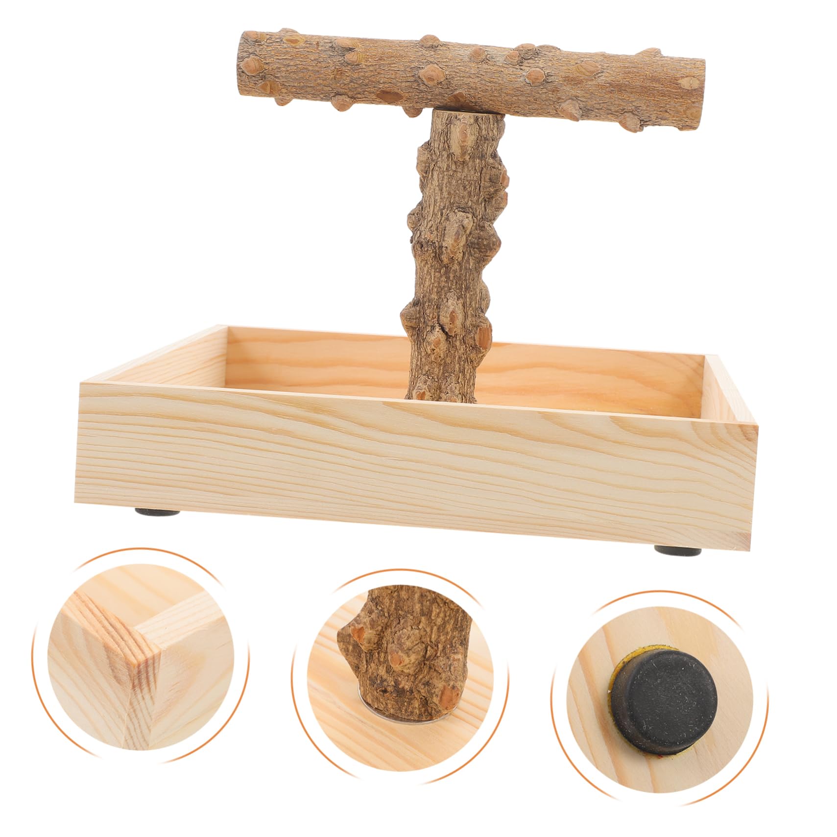 Sosoport Vogel Sitzstange Für Papageien Natürliche Standvorrichtung Für Käfige Oder Tische Für Cockatiels Nymphensittiche Und Andere Kleine Vögel Und Für Spiel Und