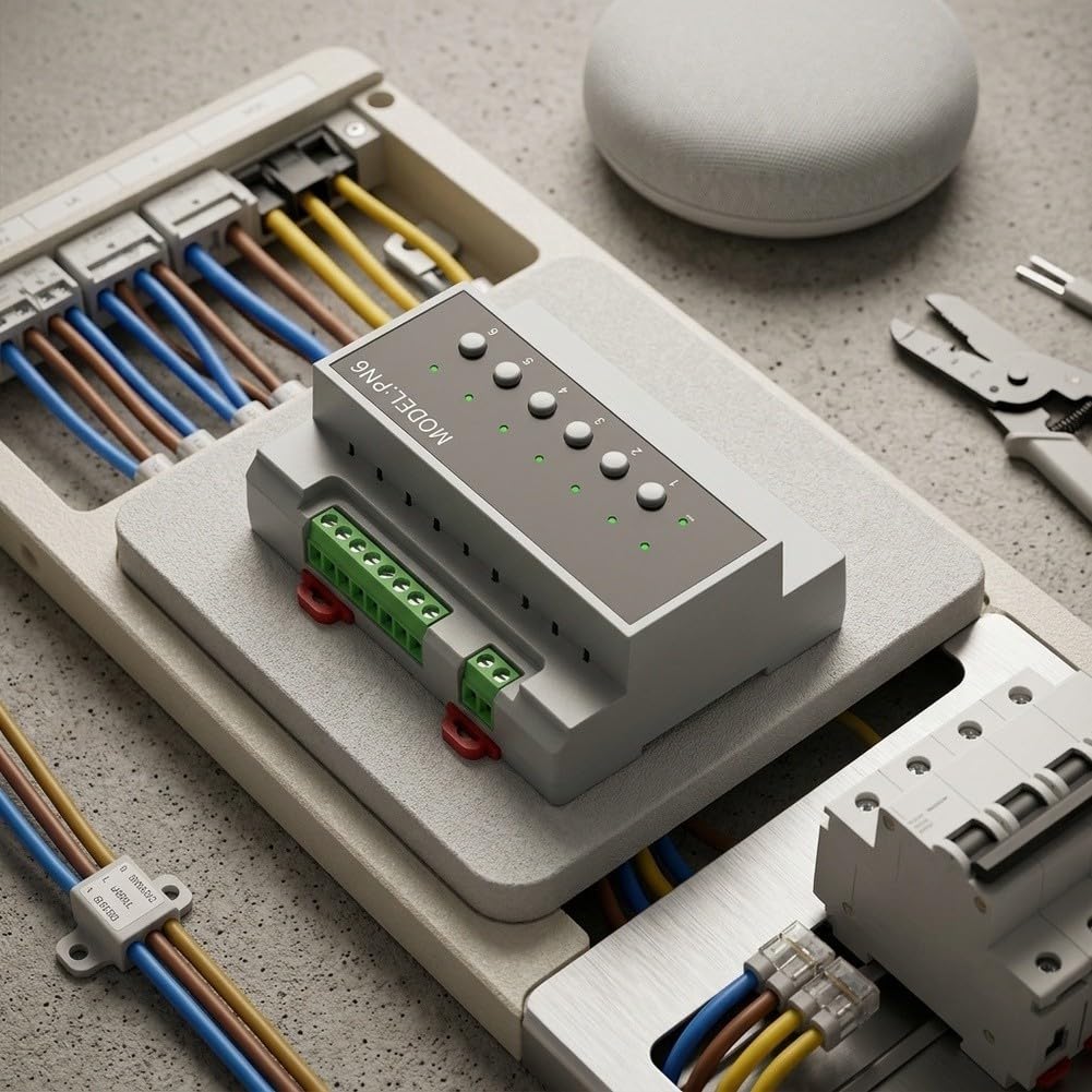 para Tuya WiFi para Zigbee Interruptor de relé de 6 canales 16A