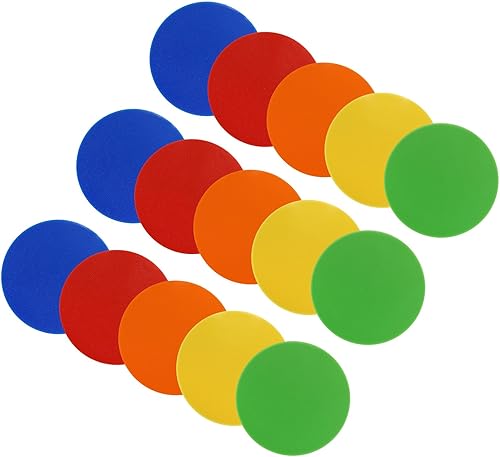 15 marcadores de punto de 9 pulgadas, puntos de agilidad para piso, conos de campo planos para entrenamiento de fútbol