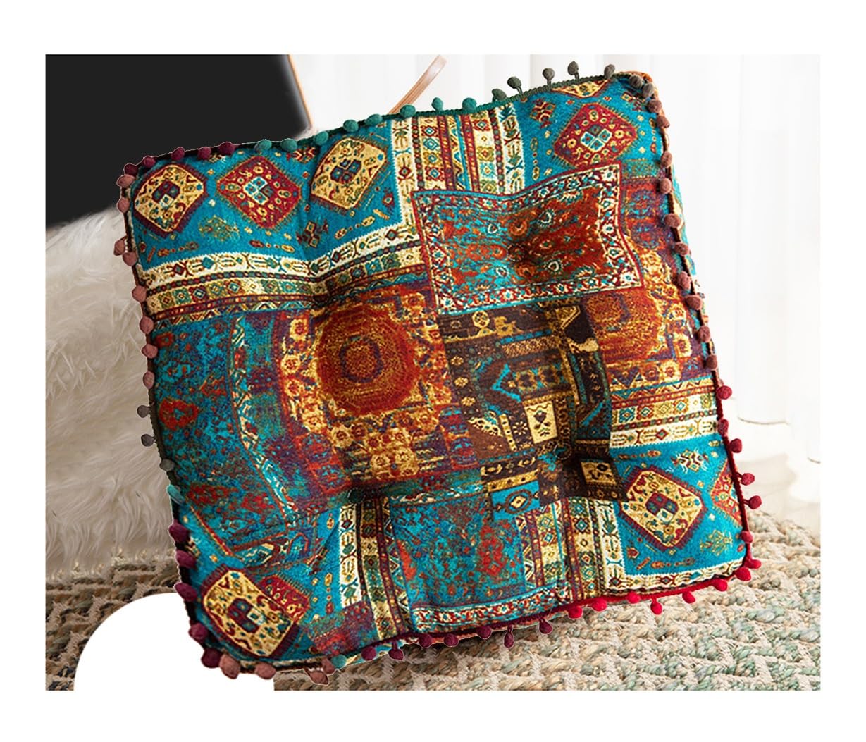 Coussin salle à manger haut de gamme en mousse dense ronde 40cm