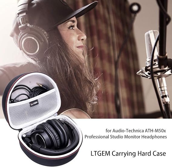 Case for Audio-Technica ATH-M50X/M40x/M30x/M50XBT2/M50xSTS Headphone Gray