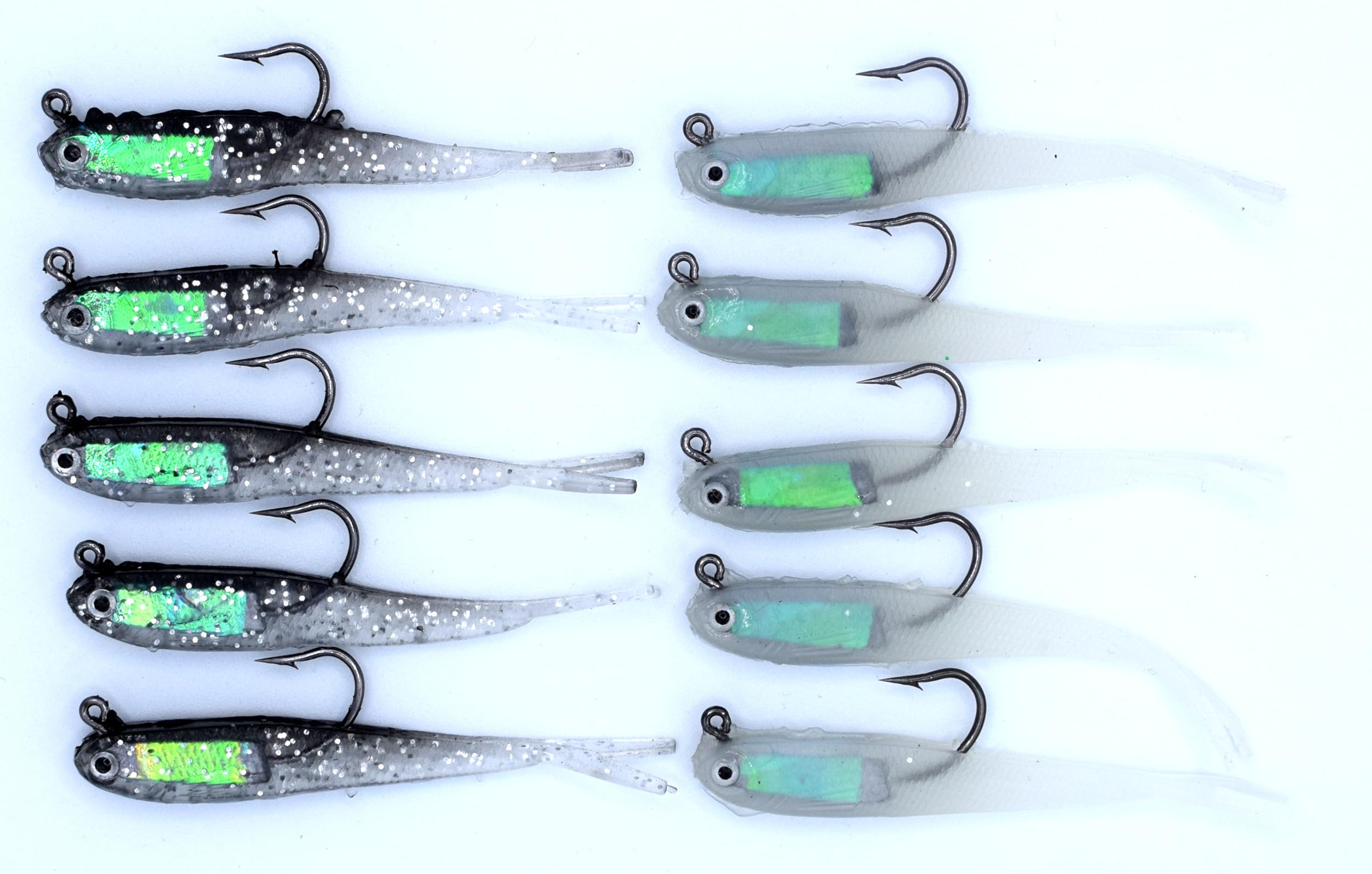 5 pezzi di esche morbide con grandi code a pagaia - SHEIN ALIA