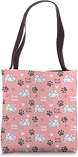 Pomeranian Mom Pink Women Gift Tote Bag