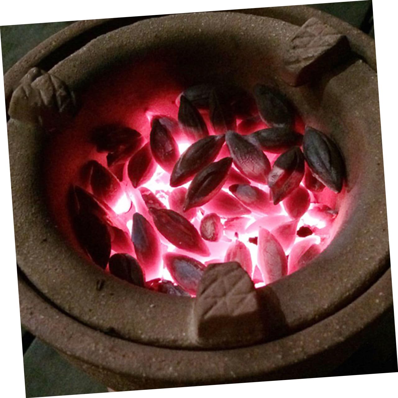 Carbone di Legno D'olivo 500g, Sacchetto Nero per Cottura e Riscaldamento | Uso Domestico e Stufa, Lunga Durata, Efficiente, Versatile, Semplice da Usare, Sacchetto Singolo