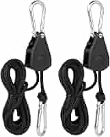 2 Corde A Cricchetto Regolabili - Ganci Per Piante, Luci, Tende, Capacità 68kg/Paio - Foto 14