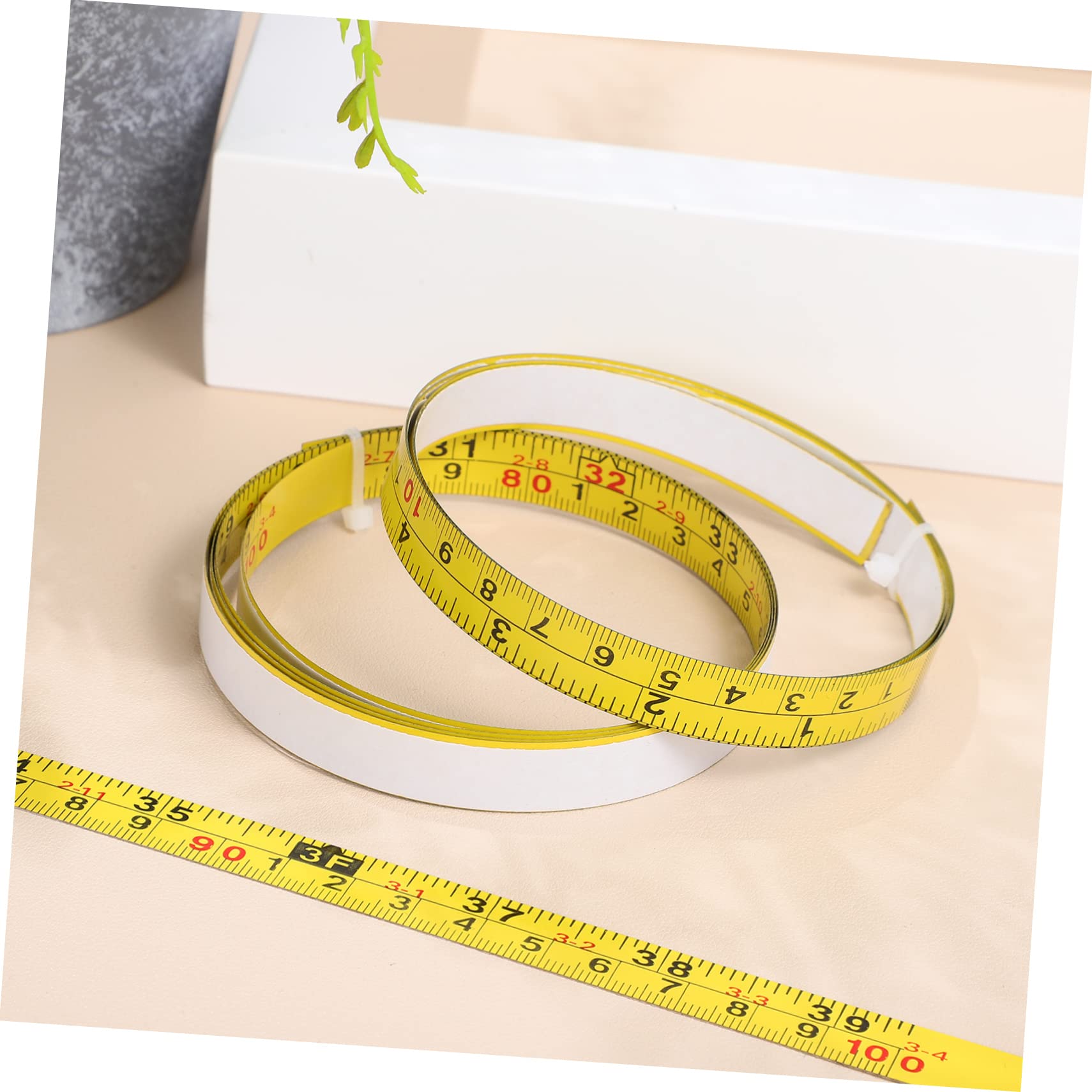 3 Ensembles Règle Adhésive De Mesure Précise Pour Établi Scie Menuiserie Échelle Métrique Facile À Lire 3 Pièces * 3