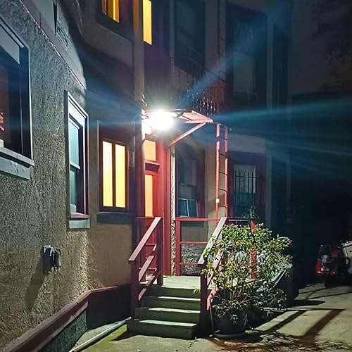 Miniatura 8 de SANSI Luz LED con sensor de movimiento de 38 W, 5000 lúmenes, luz de seguridad de vida útil de 50,000 horas, equivalente a 300 W, 5000 K, luz de