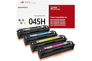 GREENSKY 4 Pack for Canon 045H Toner Cartridge Replacements