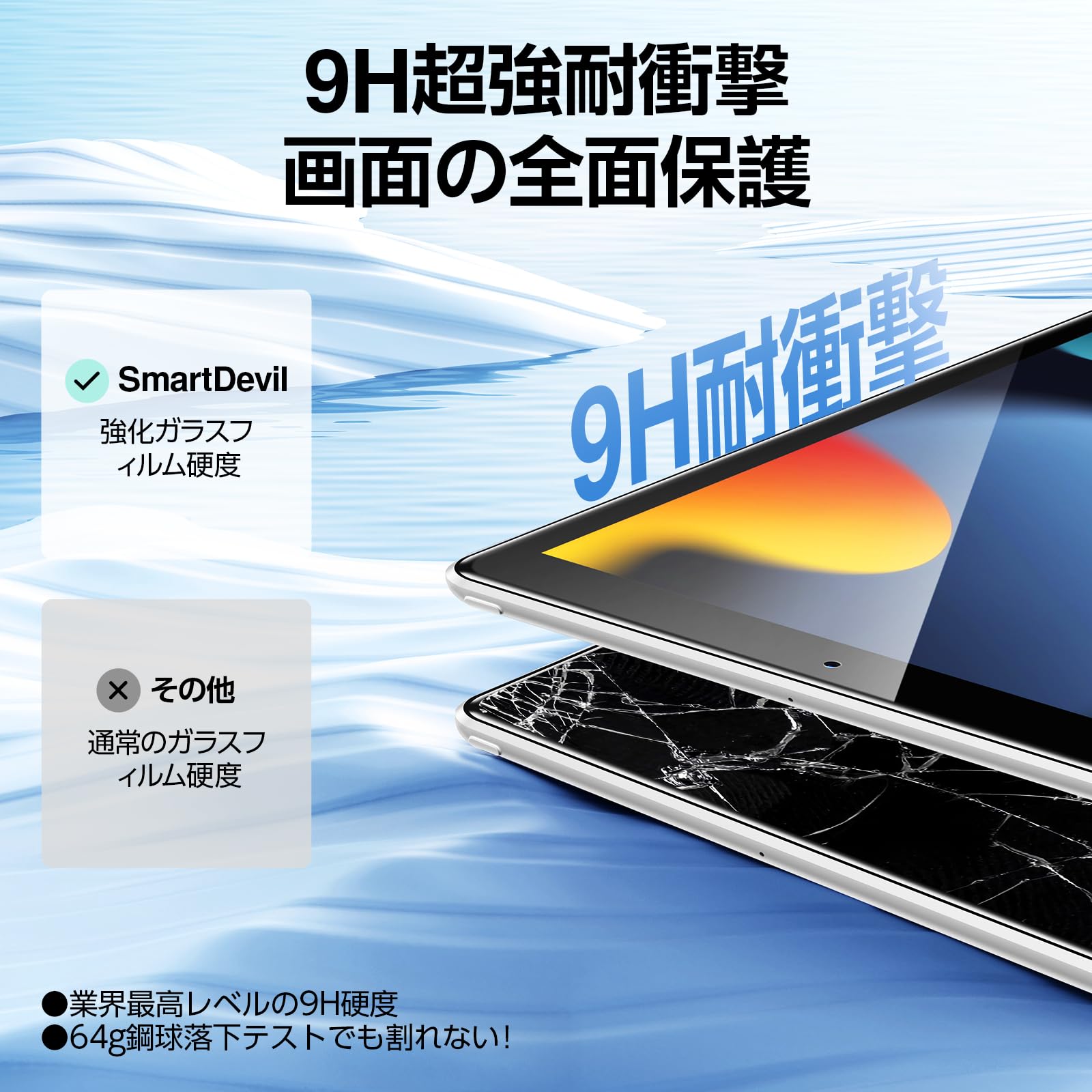 iPad 9世代+ Smart Keyboard+ガラスフィルム Amazon.co.jp: 「Smart Box」SmartDevil強化ガラスフィルム iPad 9世代
