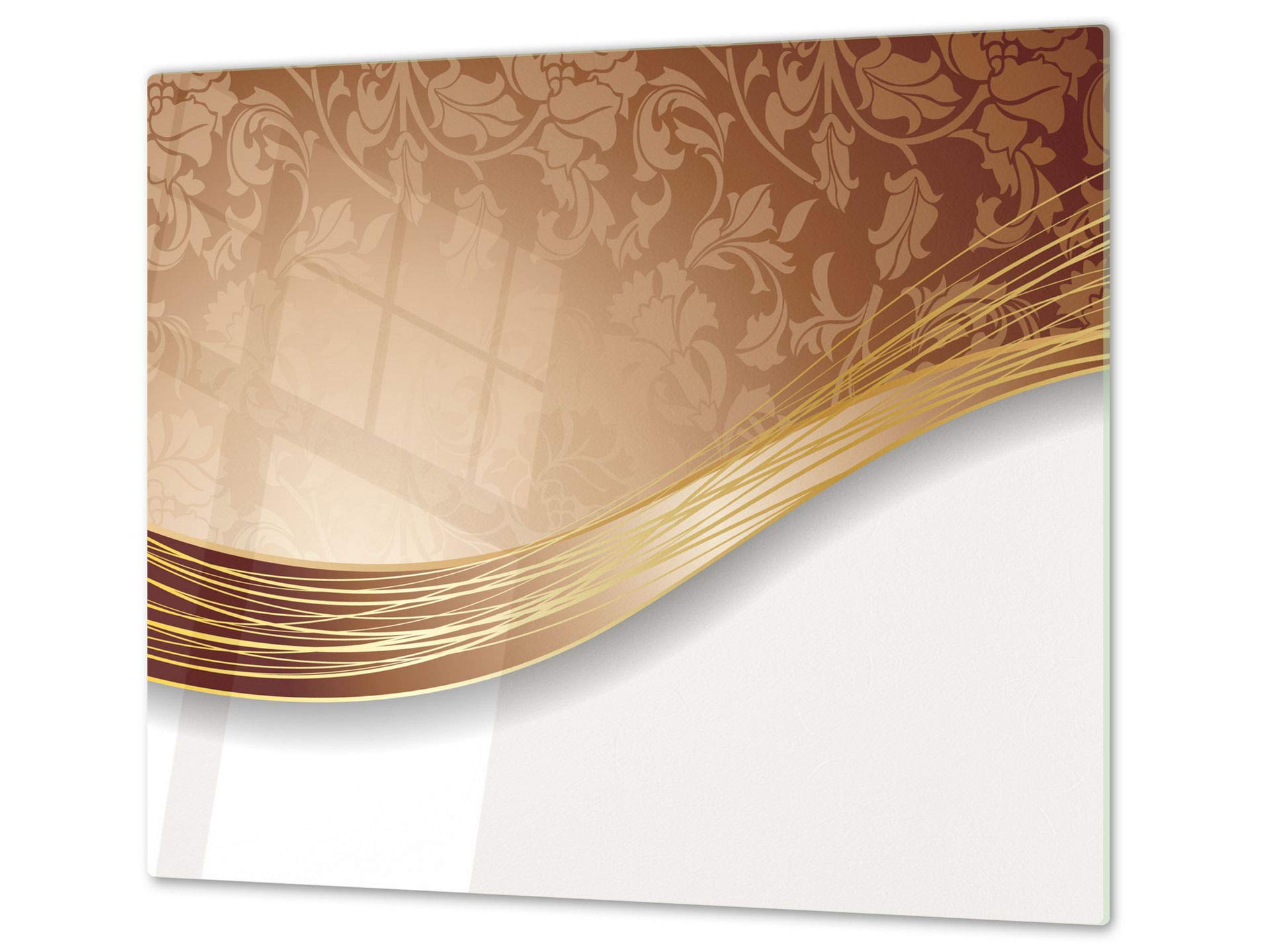Tempered Glass Cutting Board – Worktop Saver and Pastry Board; Measures: Single: 23,62” x 20,47”; Double:2 x 11,81” x 20,47”; D01 Abstract Series: Abstract Art 46