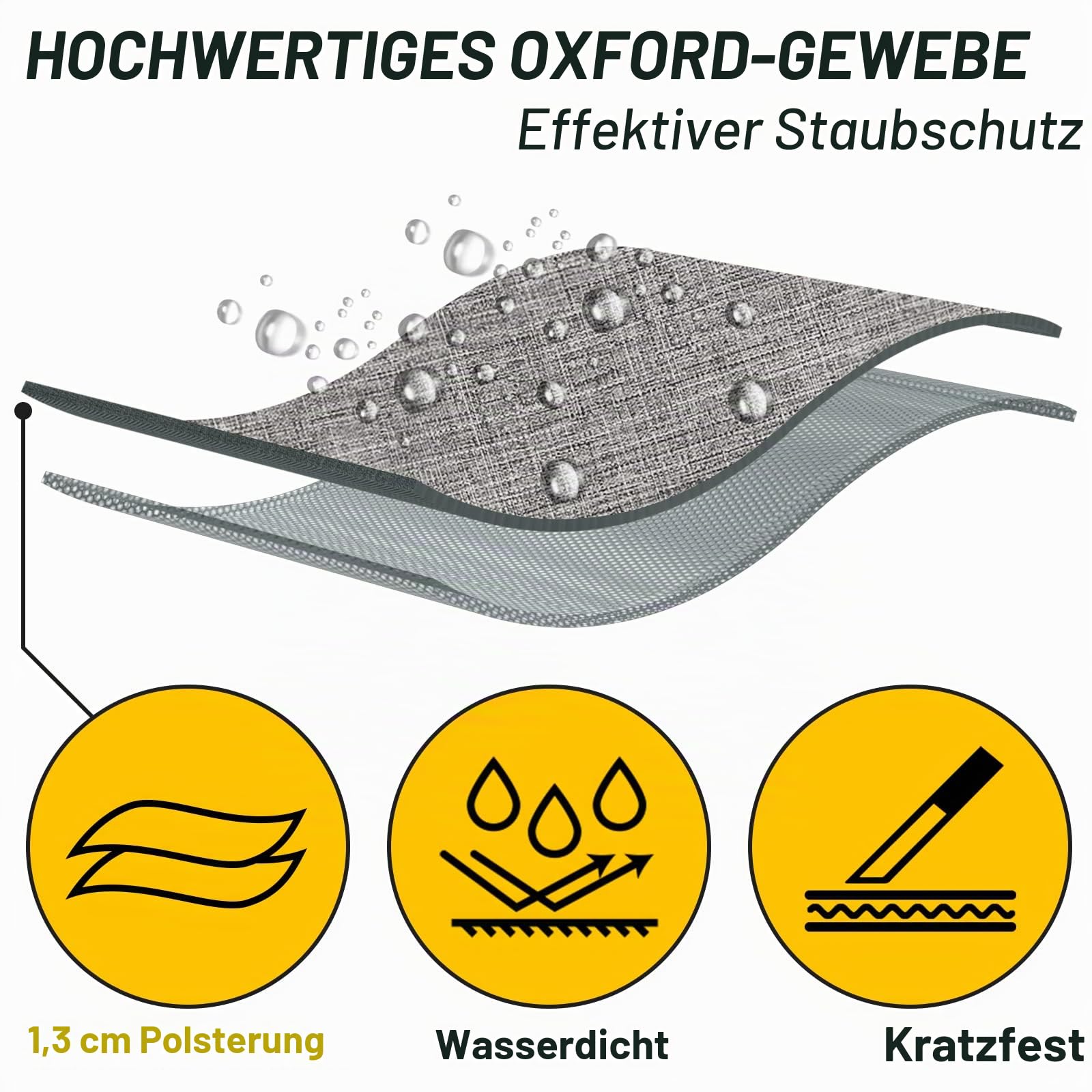 LETSROCK Tasche für E-Gitarren, Dicke Polsterung, mit Umhängeband, Verstellbarer Schultergurt, wasserdicht, gelbe Blitzform und Schwarze E-Gitarren-Gigbag