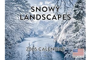 Snowy Landscape Calendar 2025 Ski Season Reminder