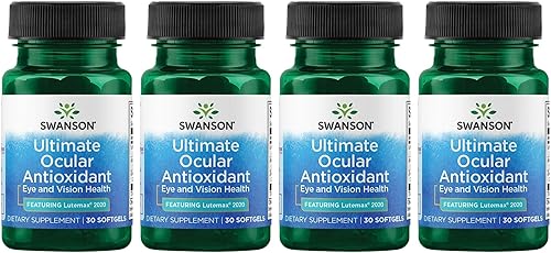 Swanson Antioxidante ocular definitivo, con Lutemax 2020 30 geles (paquete de 4)
