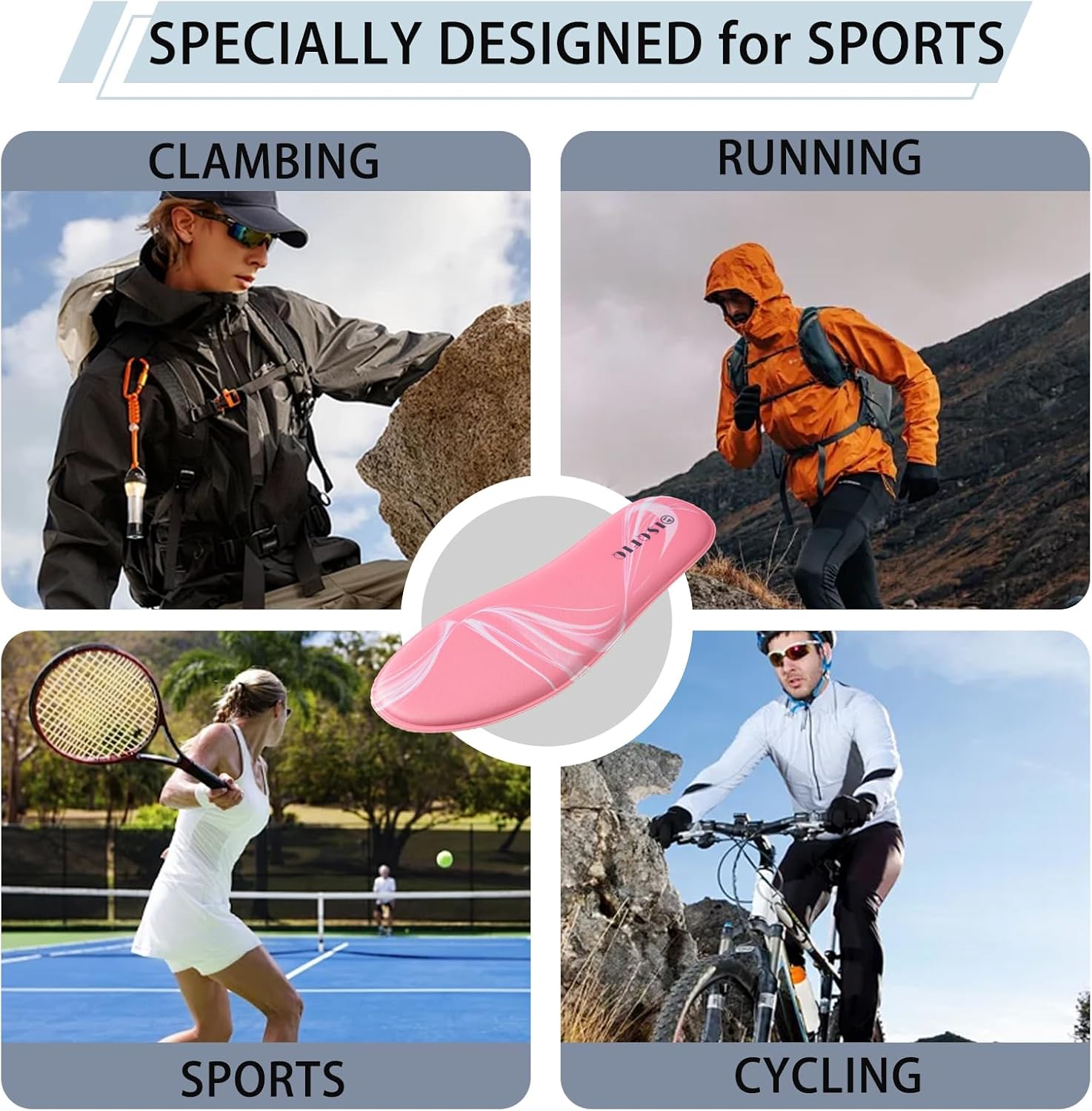 Memory Foam Inserts for Women Thin 8MM Total Low Profile Design for Foot Pain Relief All Day Comfort Replacement Insoles for Work Boots Sneakers Flats - Image 7