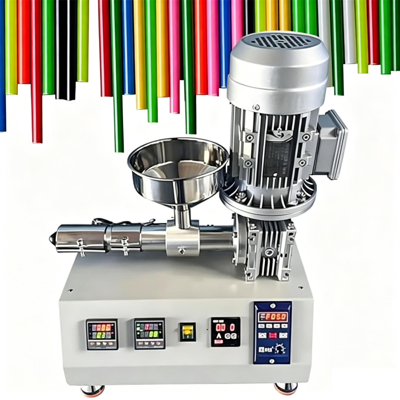 Maszyna do drukarki 3D, wytłaczarka z pojedynczym ślimakiem, regulowana temperatura, wyjście 500-1000 g/h, kompatybilna z filamentem 1,75 mm/2,85 mm/3 mm